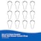 Kenney Mfg Rust-Resistant Metal Beaded Roller Ball Shower Curtain Rings, Set of 12, Chrome KN61100V2 - alternate 2